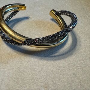 Swarovski Elegant Gold and Black Women's Bracelet
